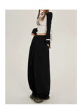 Womwn Winter Casual Striped High Waist Sweatpants