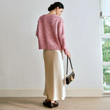 Women Y2K Cozy Chunky Knit V-Neck Cardigan