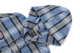 Striped Plaid Long Sleeve Hoodie