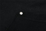 Y2K Gothic Rivet Printed Black Casual Hoodie