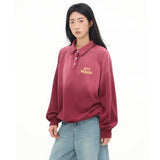 Comfortable Red Letter Print Stylish Sweatshirt