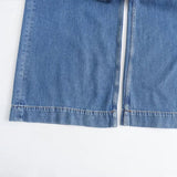 Versatile Lace-Up High Waist Denim Jeans