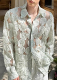 Stylish Breathable Long Sleeve Lapel Shirt