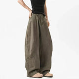 Casual American Silhouette Wide Leg Pants
