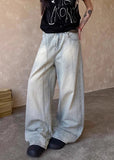 Aesthetic Hip Hop Wide Leg Denim Jeans