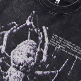 Streetwear Spider Letter Print Gothic Cotton T-Shirt