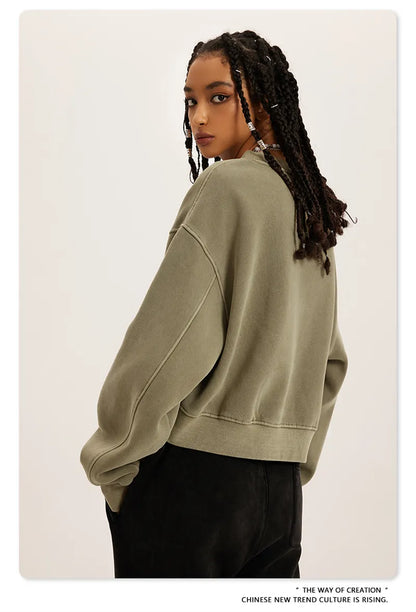 Women's Fleece Cropped Sweatshirt