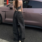Durable Slim Fit Black Low Waist Jeans