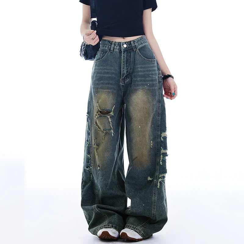 Vintage Butter-Smooth Denim Wide Leg Jeans