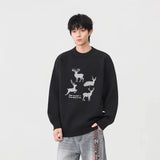 Comfortabl Deer Santa Print Sweater