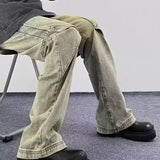 Streetwear Distressed Hip Hop Wide Leg Baggy Jeans