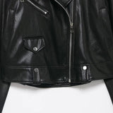 Premium Black PU Leather Motorcycle Jacket