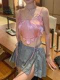 Split Sexy Pleated Mini Skirts