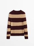 Women Vintage Ethereal Striped Retro Casual Sweater