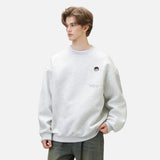 Streetwear Casual Embroidered O-Neck Sweatshirt