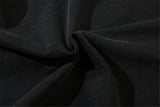 Effortless Streetwear Star Graphic Black Washed Hoodie