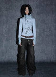 Vintage Japanese Black Baggy Wide Leg
