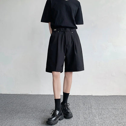 Luxury Elegant Solid Color Straight Casual Short
