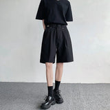 Luxury Elegant Solid Color Straight Casual Short