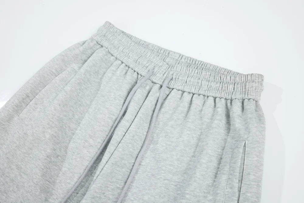 Elastic Waist Wide Leg Letter Print Sweatpants