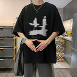 Streetwear Casual Korean Print Oversized T-Shirt