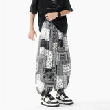 Chinese Style Printed Lantern Harem Pants