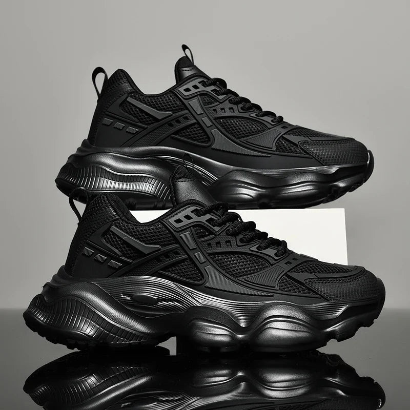 High Quality Black Large Size Platform Sneaker