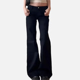 Retro Vintage Black Denim High Jeans