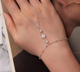 Dainty Sterling Silver Star Hand Chains