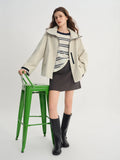 Womens Fashionable Plus Size Outdoor Windproof Jacket