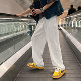 Wide-leg Wavy Pattern Pleated Pants
