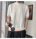 Classic Comfort Plaid Casual Short Sleeve Knit T-Shirt