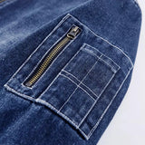 Thicken Turn-Down Fur Collar Fleece Denim Jacket