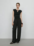 Premium Acetate Wide Leg Summer Pants