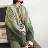 Streetwear Stylish Vintage Korean Gradient Denim Jacket