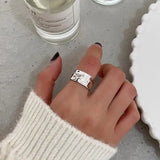 Carved In Zin Alloy Rings