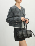 Women Elegant Gray Floral Gauze Cardigan