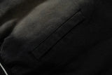 Faded Letter Embroidery Baseball Varsity Denim Jacket