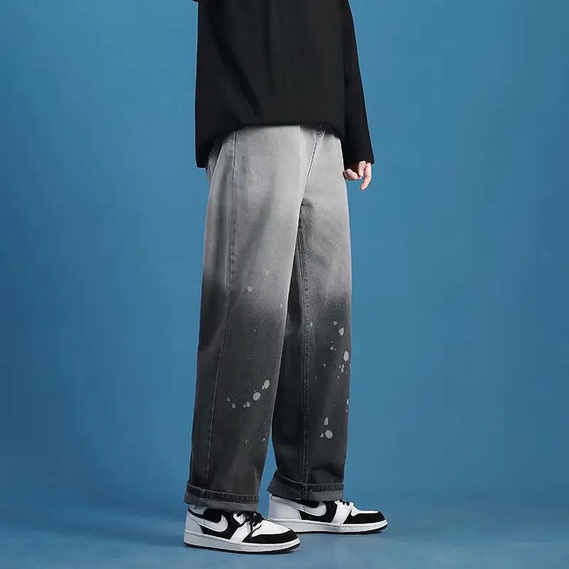 Oversize Gradient Cool Wide Leg Jeans