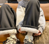 Flattering Thickened Lamb Fleece Winter Jogger
