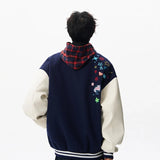 Y2K Cozy Embroidered Baseball Varsity Jacket
