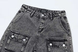 Heavy-duty Multi-pocket Cargo Jorts
