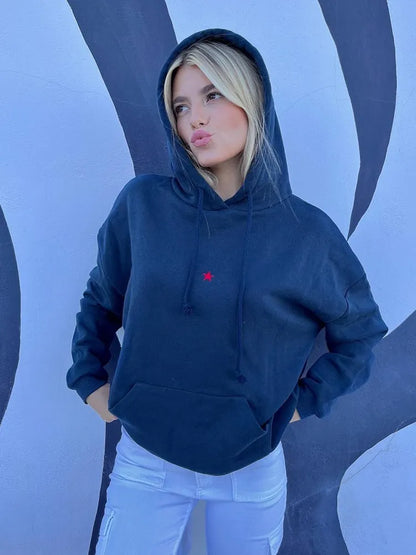 Y2k Star Print Hoodie