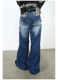 Chic Y2K Retro Graffiti Wide Leg Jeans