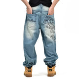 Men's High Waist Baggy Skateboard Jeans