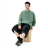 Long-sleeved Solid Color Oversized T-Shirt