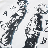 Grunge Japanese Anime Cartoon Graphic Cotton T-Shirt