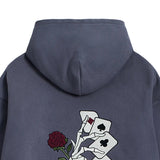 Vintage Washed Boxy Embroidered Hoodie