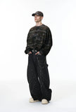 Versatile Camouflage Round Neck Sweatshirt