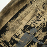 Streetwear Flexible Graffiti Patchwork Denim Jacket